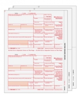 1099 MISC tax forms- *note order by number of forms needed not number of sheets